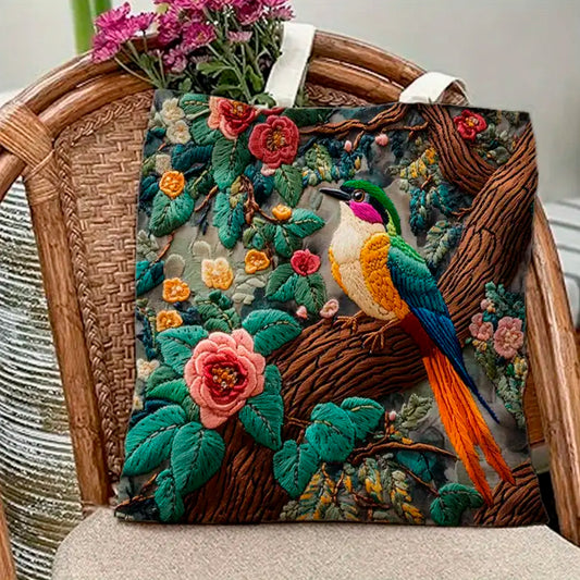 Bolsa de hombro Tote Bag diseño naturaleza ave