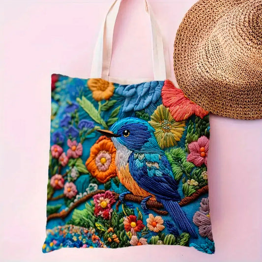 Bolsa de hombro Tote Bag diseño naturaleza ave