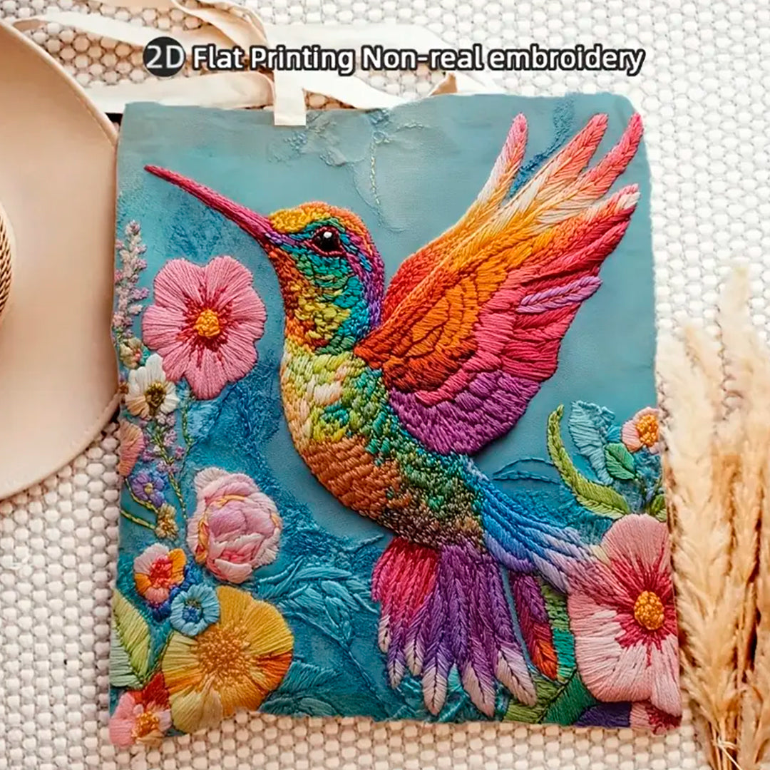 Bolsa de hombro diseño colibri tote bag