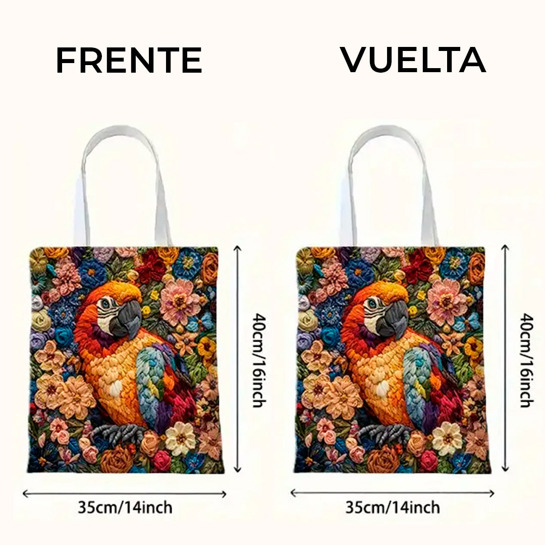 Bolsa de hombro Tote Bag diseño naturaleza aves
