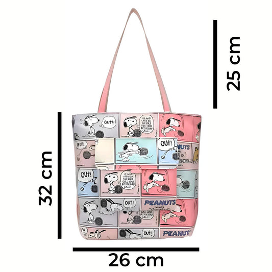 Bolsa Estilo Tote diseño Snoopy