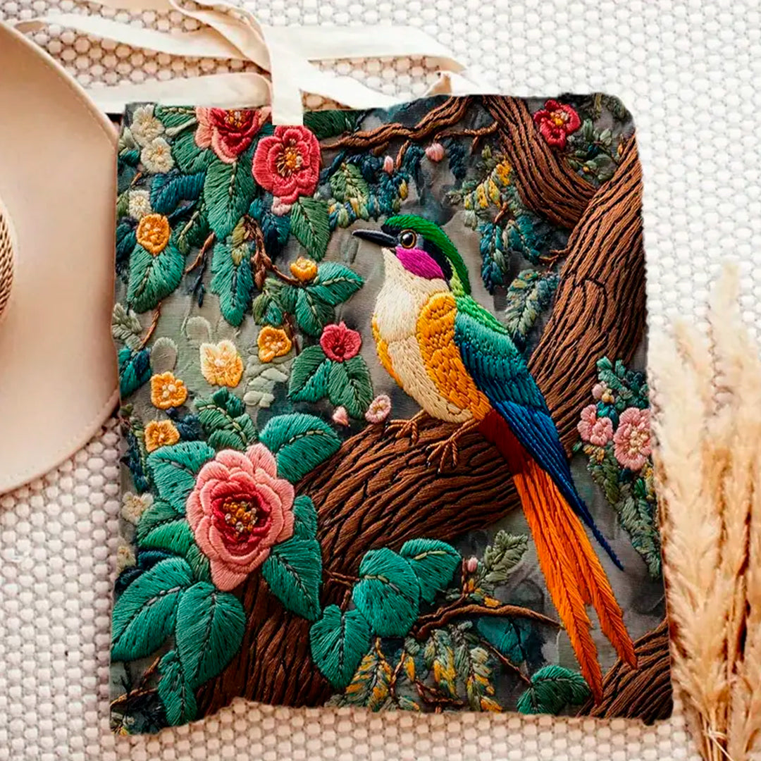 Bolsa de hombro Tote Bag diseño naturaleza ave