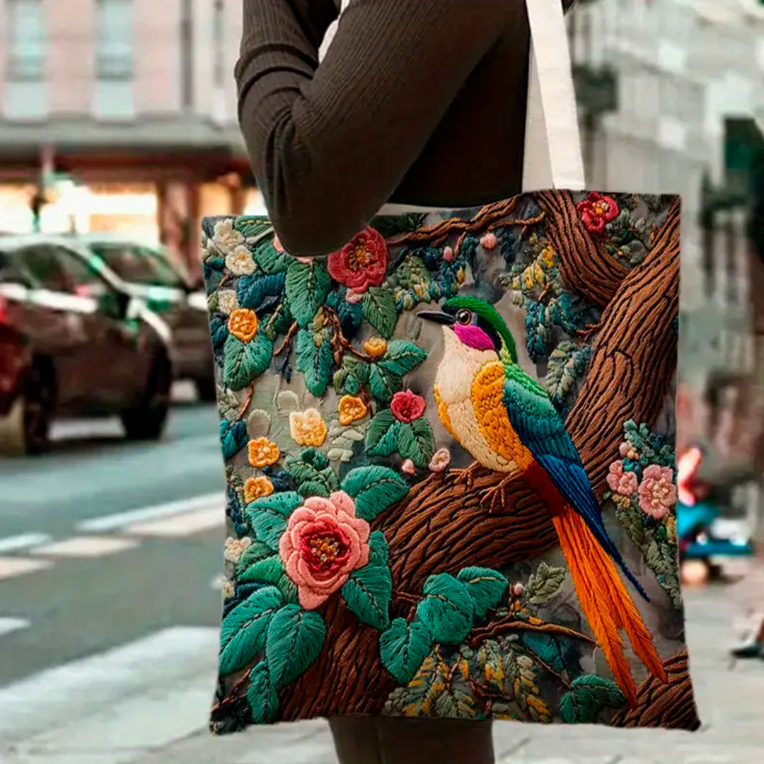 Bolsa de hombro Tote Bag diseño naturaleza ave