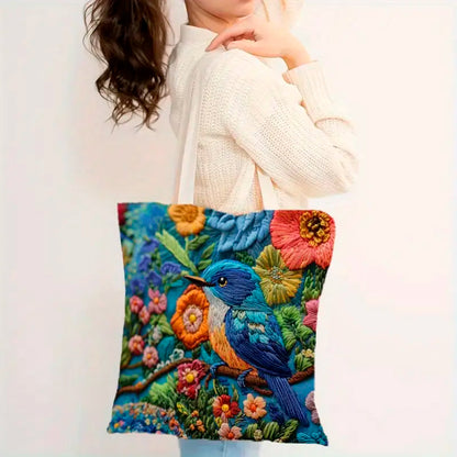Bolsa de hombro Tote Bag diseño naturaleza ave