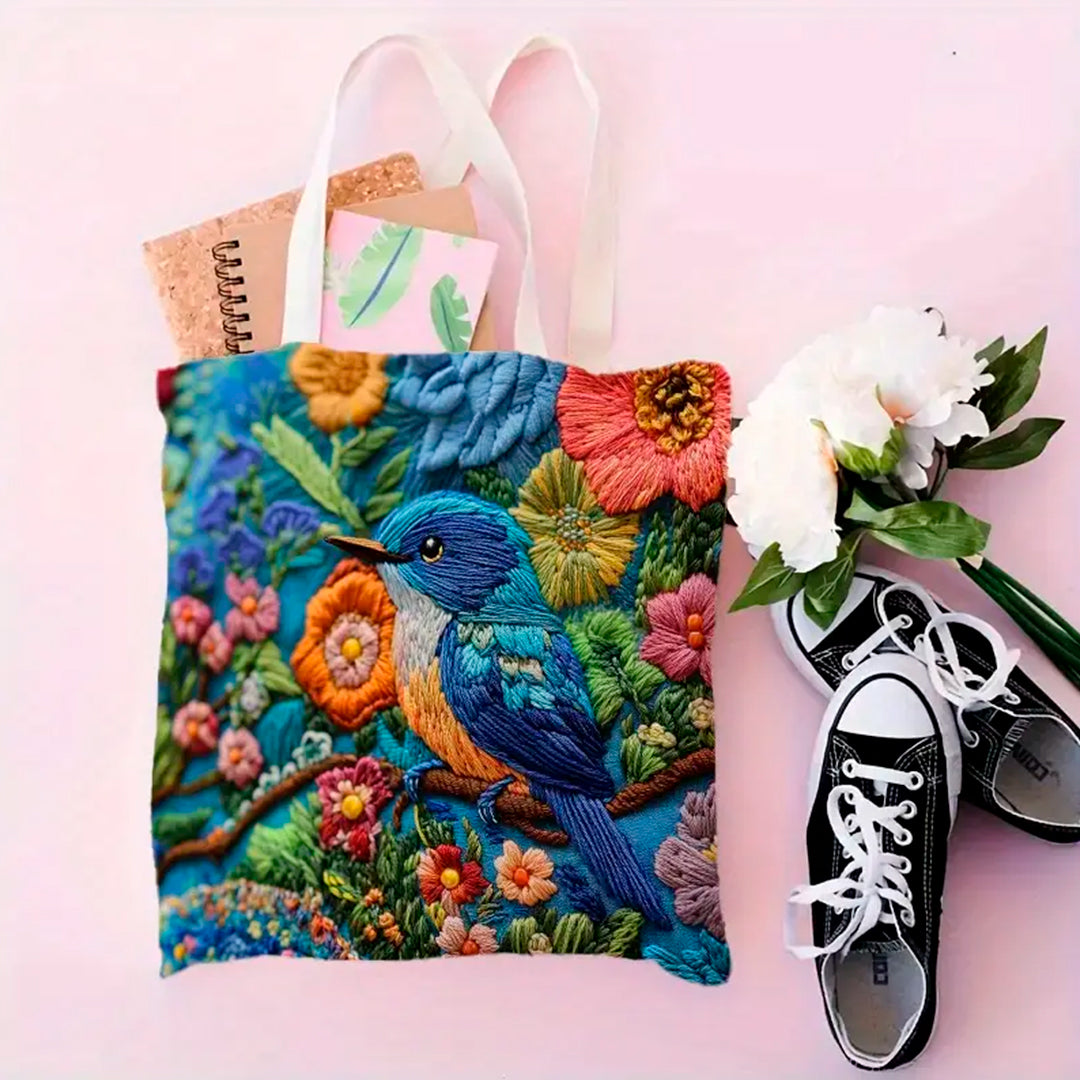 Bolsa de hombro Tote Bag diseño naturaleza ave