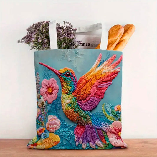 Bolsa de hombro diseño colibri tote bag
