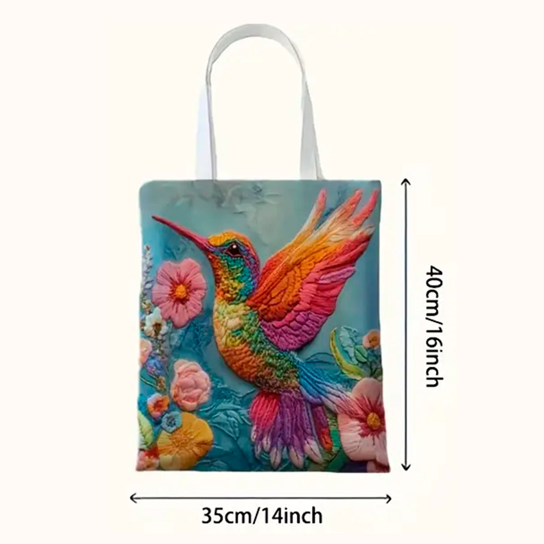 Bolsa de hombro diseño colibri tote bag