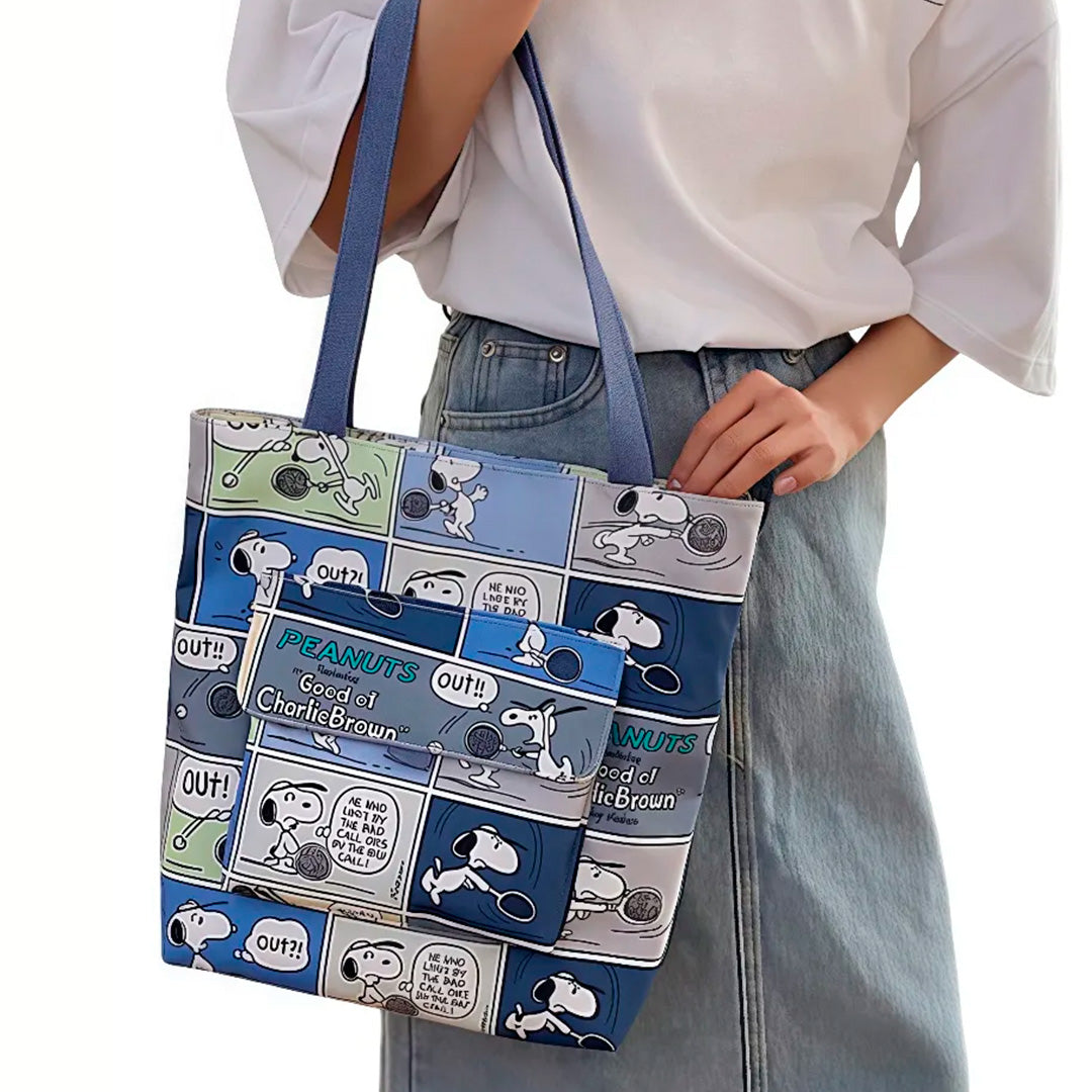 Bolsa Estilo Tote diseño Snoopy